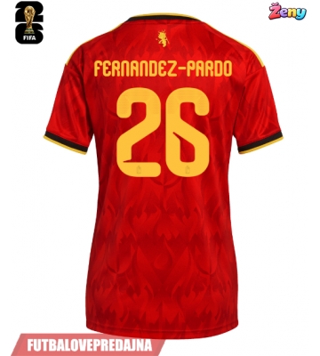Lacne Ženy Futbalové dres Belgicko Matias Fernandez-Pardo #26 MS 2026 Krátky Rukáv - Domáci